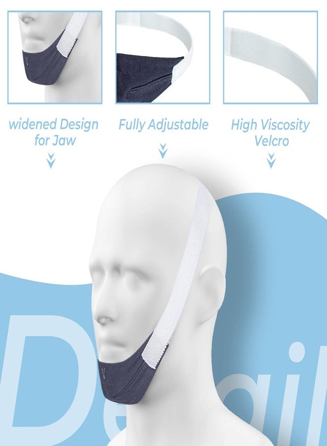 SyunsXoon Chin Strap Replace for ResMed, Adjustable Ventilation Chin Strap to Keep Mouth Closed and Reduce Air Loss, Anti Snoring Chin Straps for Men Women (2 Pack) - Image 3